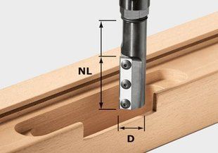 Festool з накладними вставками для пазів HW KN D20 / 50 WP / K 497455